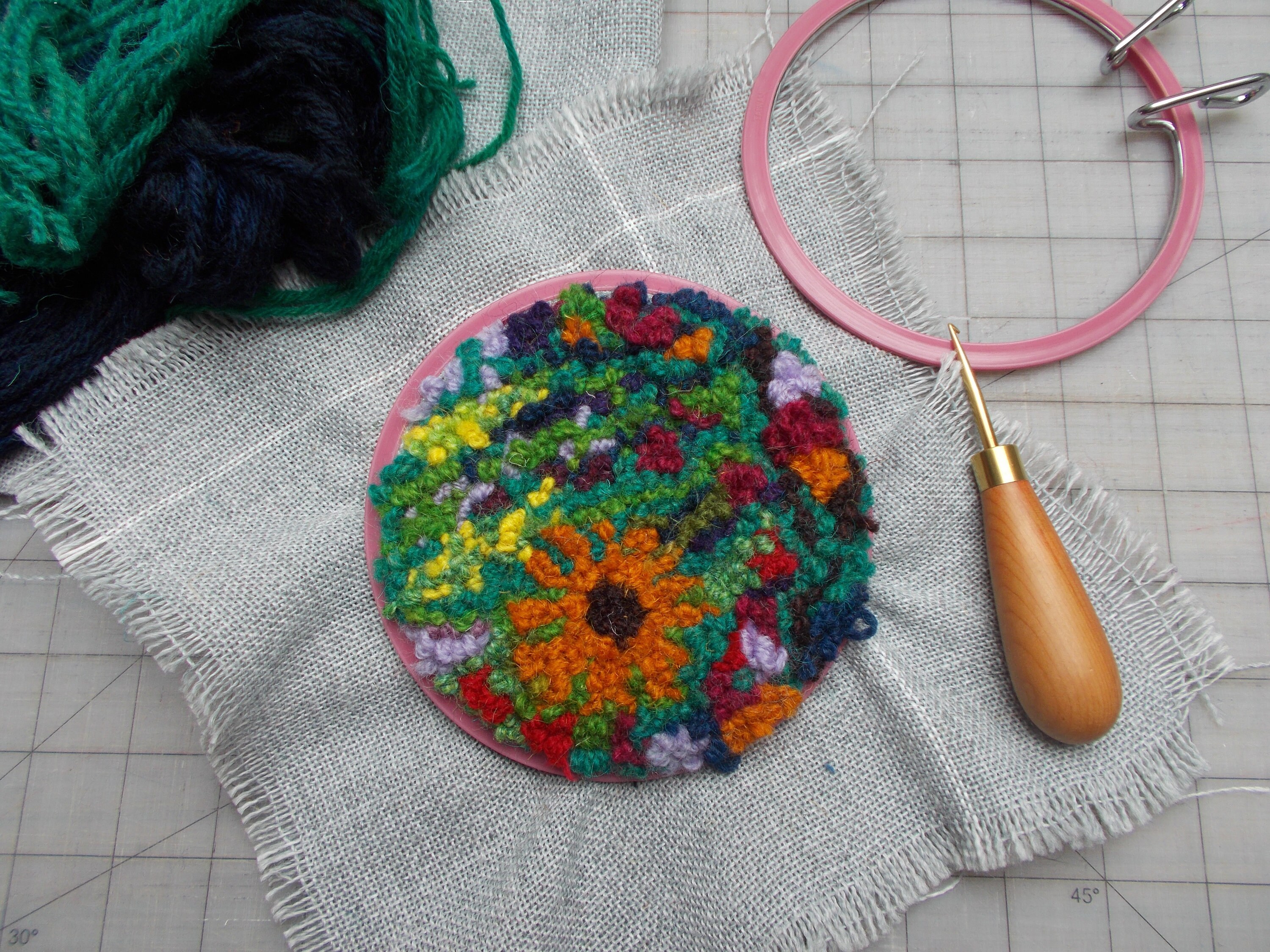Fine Rug Hooking Kit Etsy
