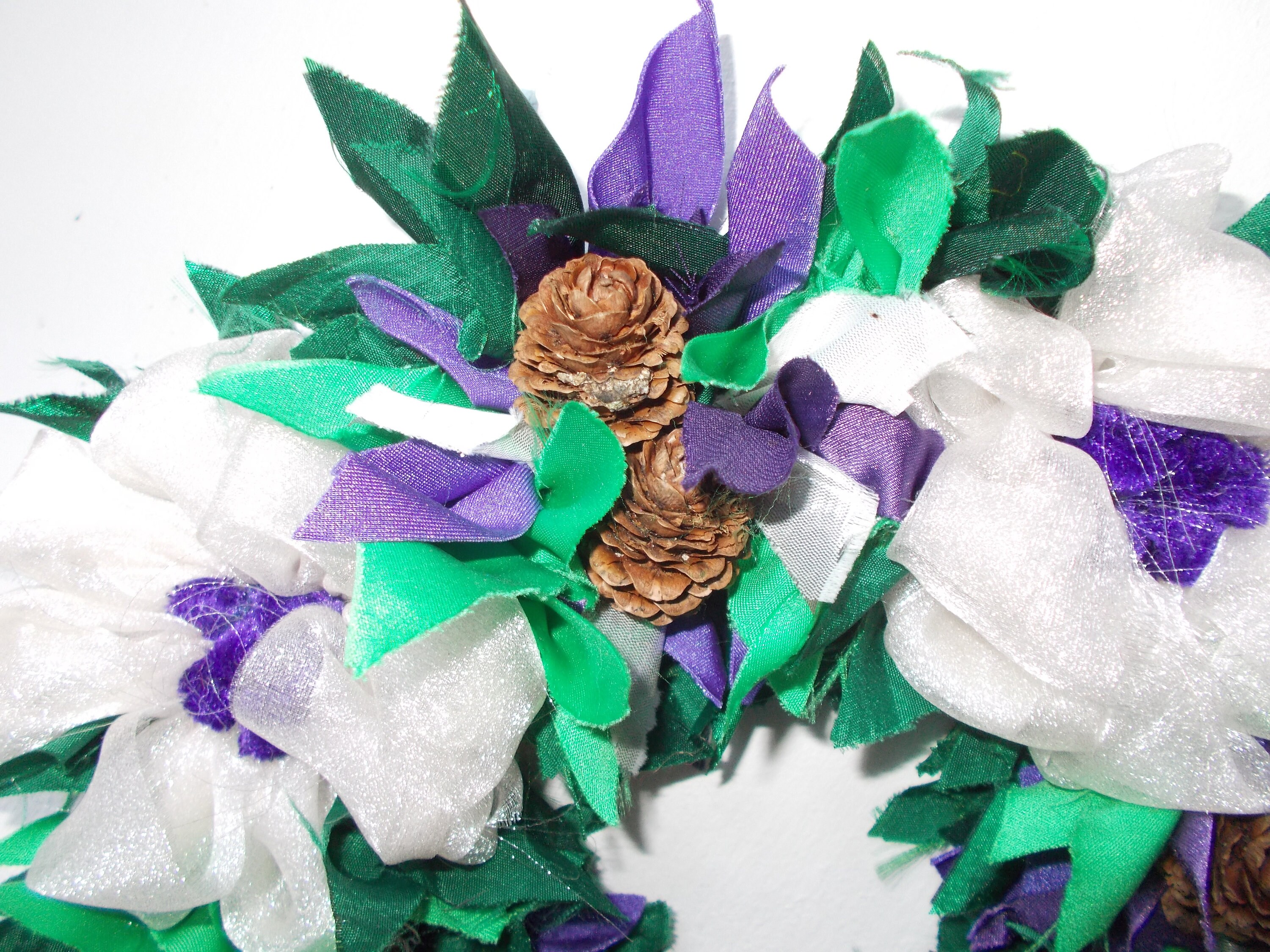 Festive Christmas Rag Rug Wreath - Etsy