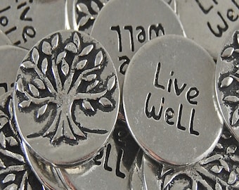 Tree Live Well Inspiration Coins - SET OF 10