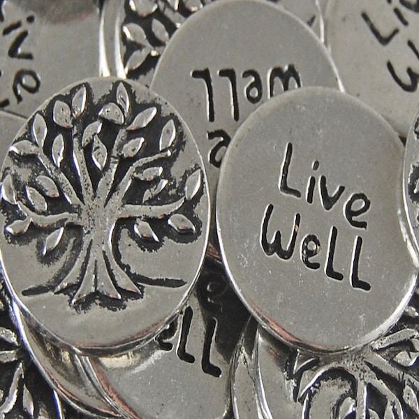 Tree Live Well Inspiration Coins - SET OF 10