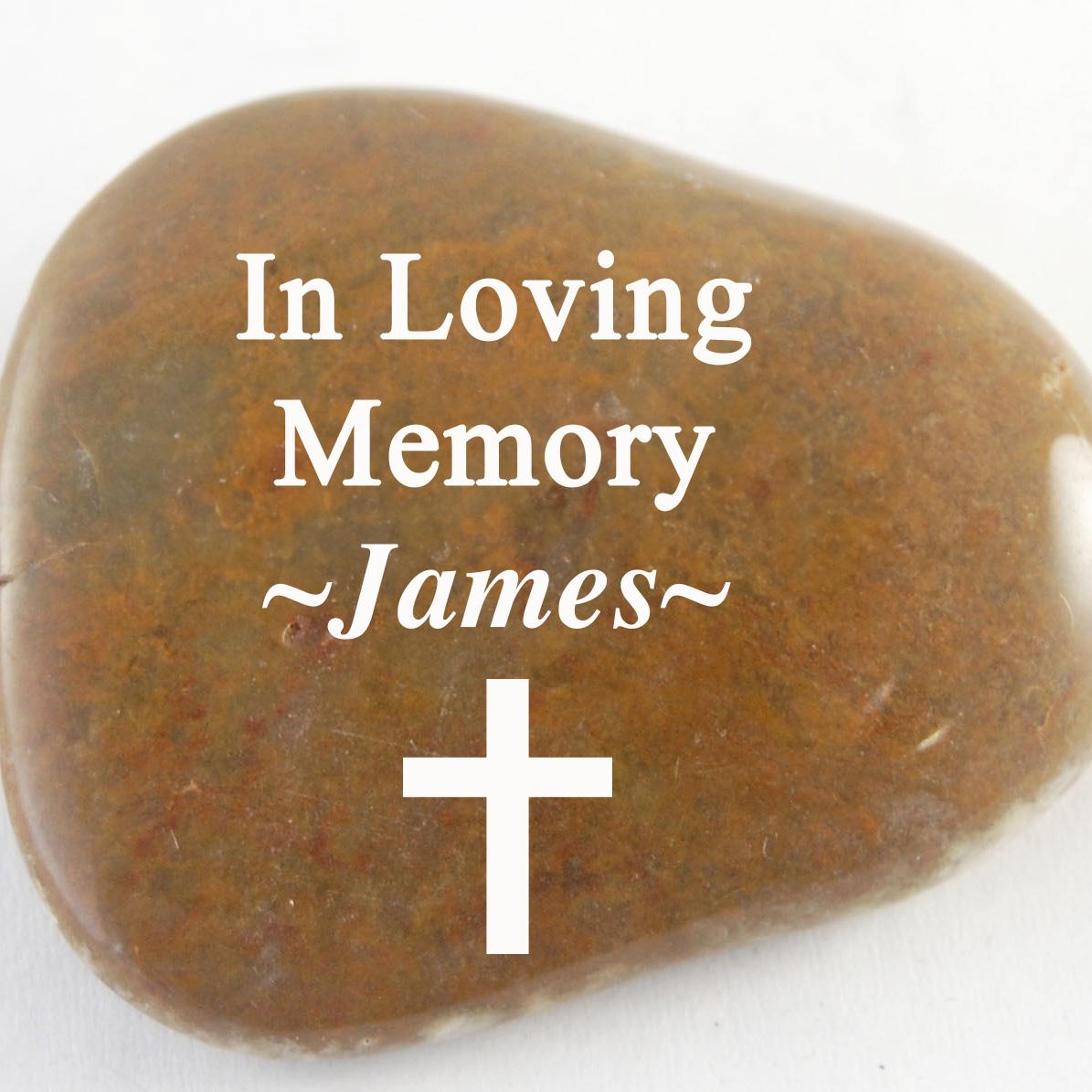 In Loving Memory Engraved River Rock - CUSTOM - Etsy