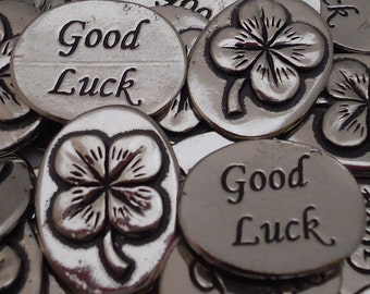 Clover Good Luck Inspiration Coins - SET OF 10