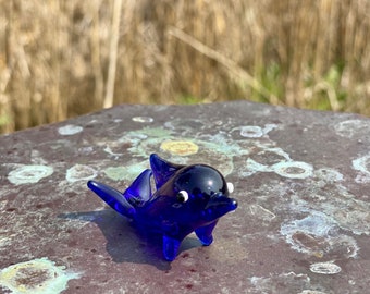 Mini Miniature Glass Dolphin Sitter Figurine Collectible - Sold Individually