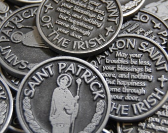 Saint Patrick Patron of the Irish Pocket Tokens - SET OF 10