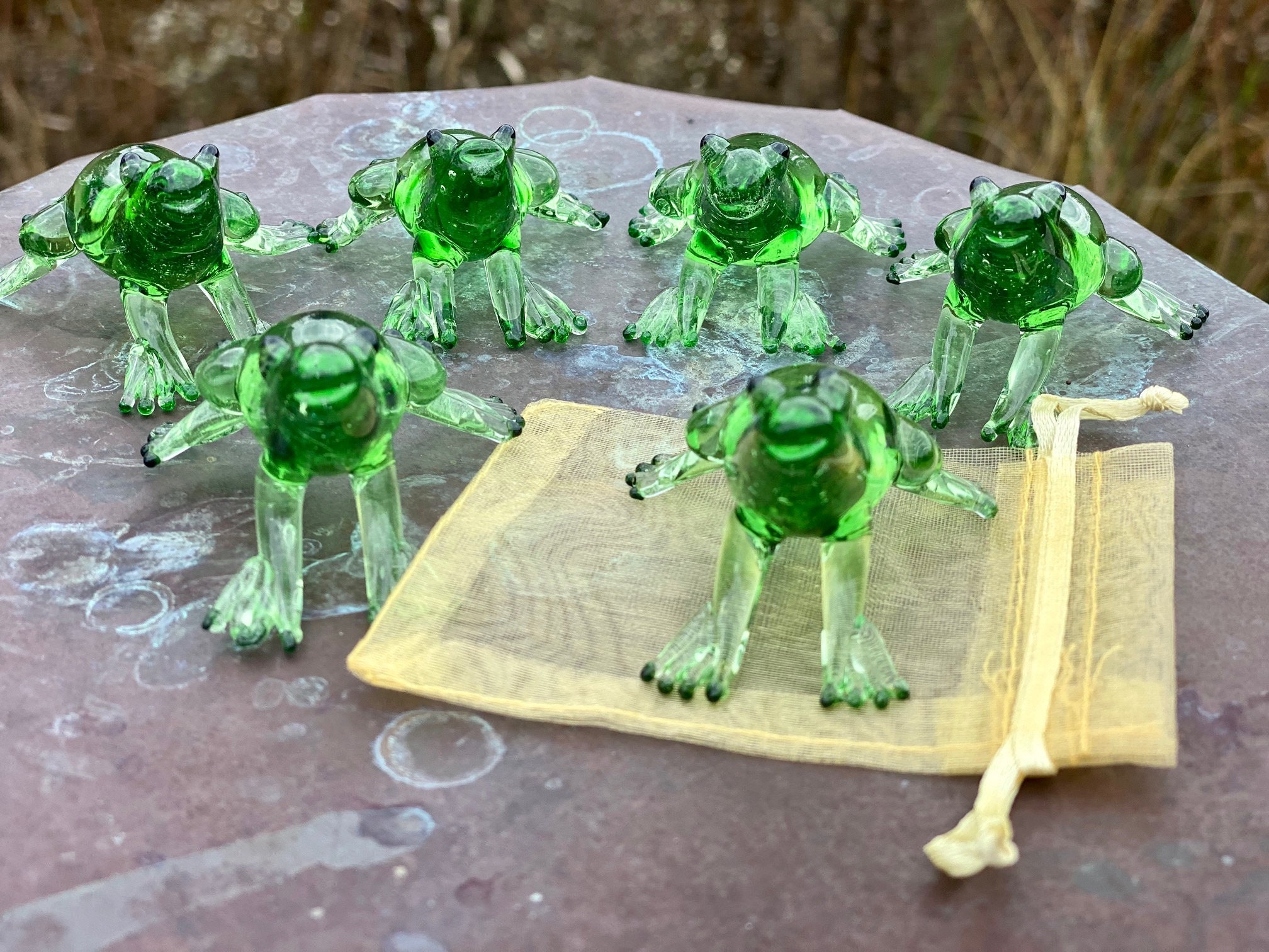 Green Glass Frog - Etsy