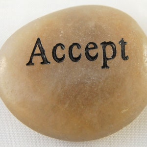 Engraved River Rock Word Stones Single Words, Sold Individually image 2