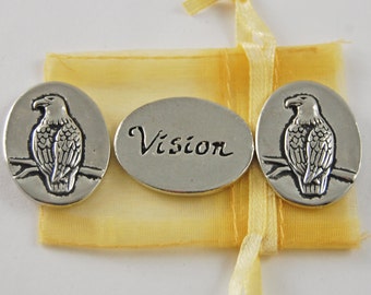 Set of 3 Eagle Vision Inspiration Coins with Organza Bag