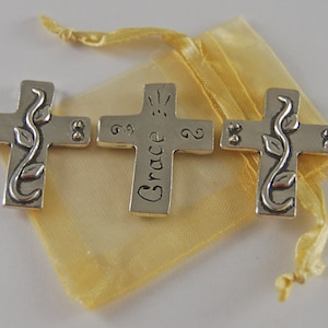 Set of 3 Grace Cross Inspiration Coins with Organza Bag