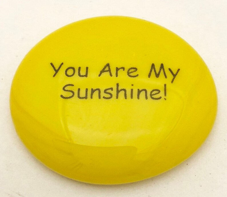 Imprinted Colored Glass Word Stones Love Words and Phrases Etsy