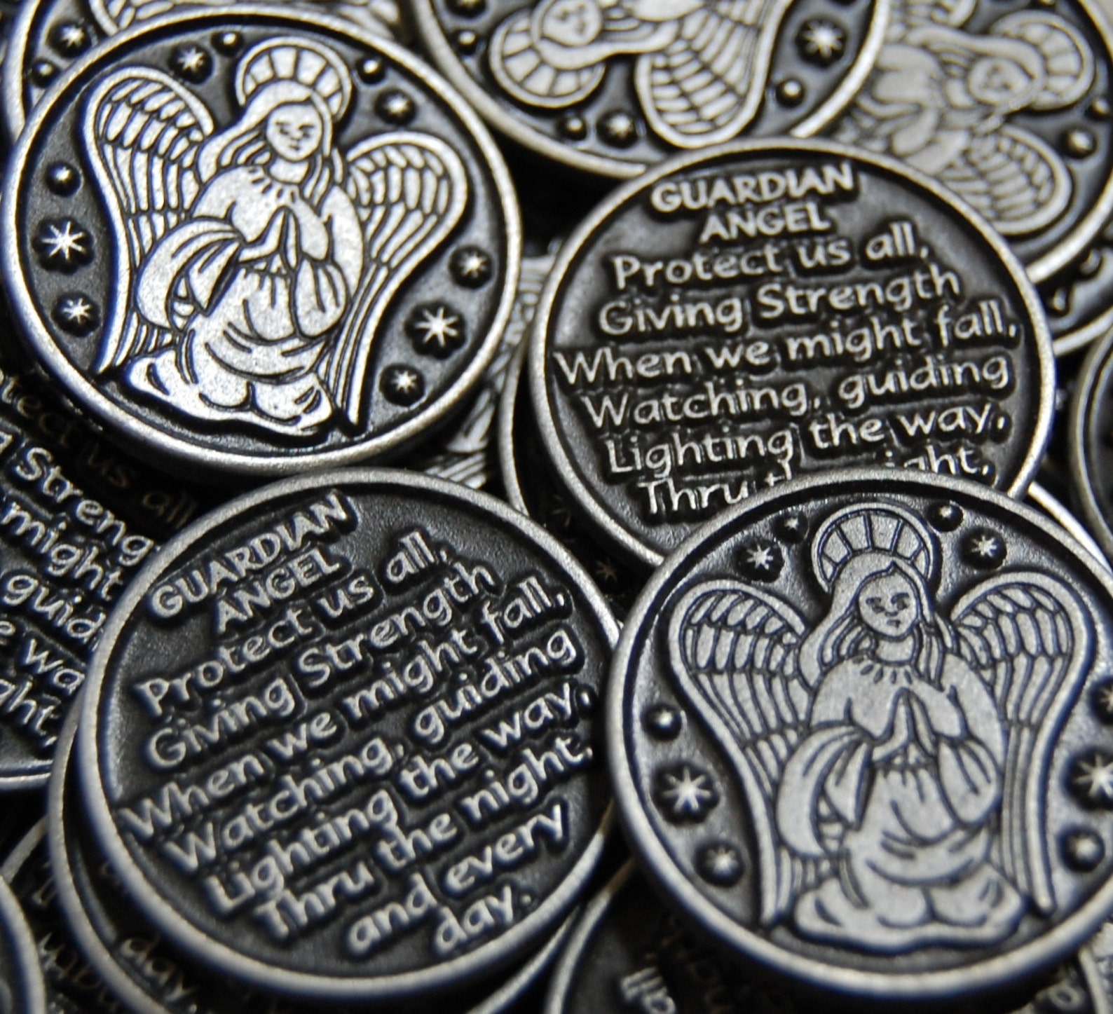 Guardian Angel Pocket Tokens SET OF 10 Etsy