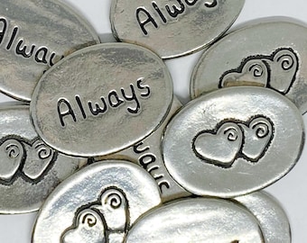 Two Hearts Always Inspiration Coins - SET OF 10