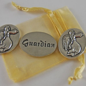 Set of 3 Angel Guardian Inspiration Coins with Organza Bag