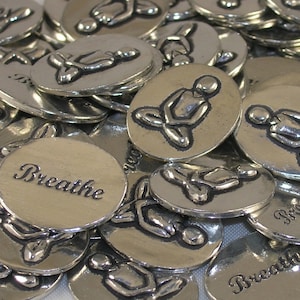 Yoga Breathe Inspiration Coins - SET OF 10