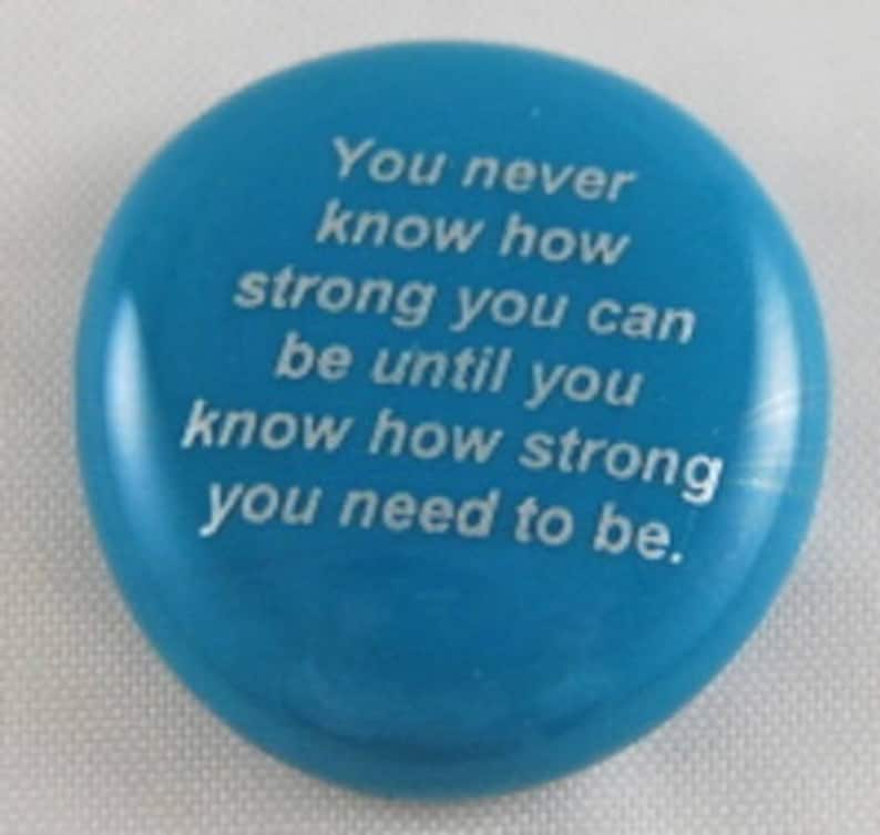 Imprinted Colored Glass Word Stones Wisdom/recovery Phrases Etsy