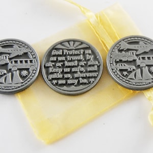 Set van 3 tokens voor gebeden en zakjes van organza