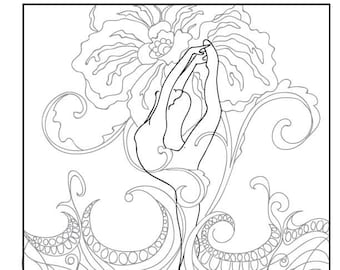Dance Dreams Dancer "From the Earth" Coloring Page