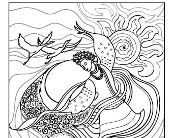 Leleka - Ukrainian Folk Dance Coloring Page Hopak Dancer