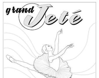 Letter J for Jete - Ballet Alphabet Coloring Pages Dance Students Teachers