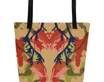 Bolso grande de color coral