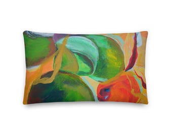 Floral abstracto - Almohada premium