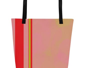 Bolso grande rosa costero