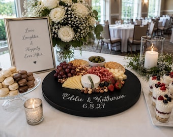 Personalized Handwritten Wooden Charcuterie Board | Custom Serving Dessert Board