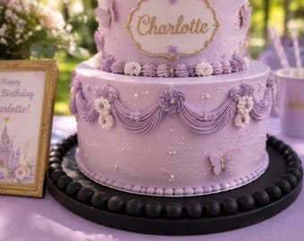 Personalized Beaded Cake Board | Wedding Cake Stand | Custom Wedding Cake Display | Rustic Wedding Decor | Bridal Shower | Anniversary