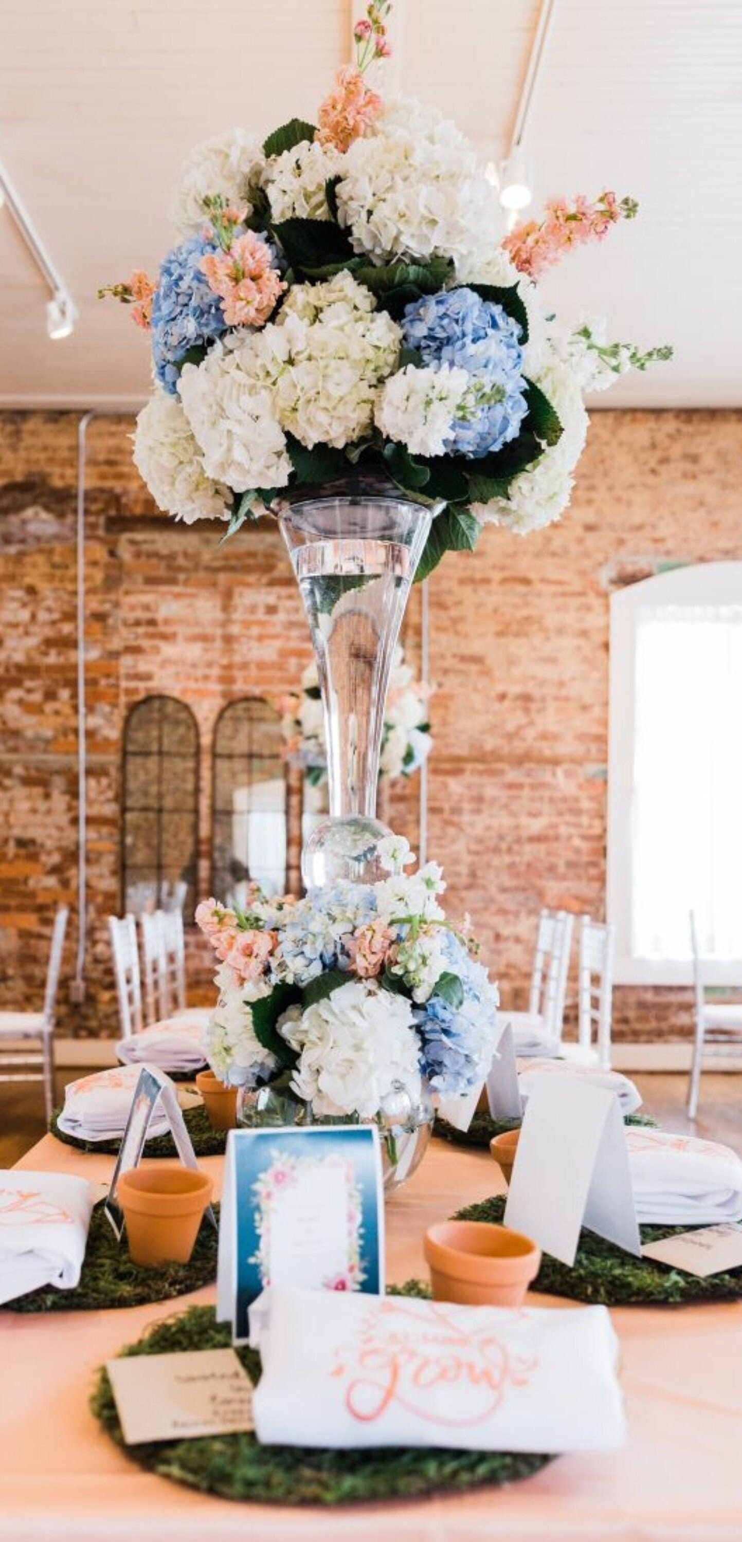 Centerpieces, table centerpieces, maestro vase, centerpiece, wedding  centerpiecs, trumpet vases, hurricane globes, candelabras, votive candles,  candelabra centerpieces, vases, vase rentals