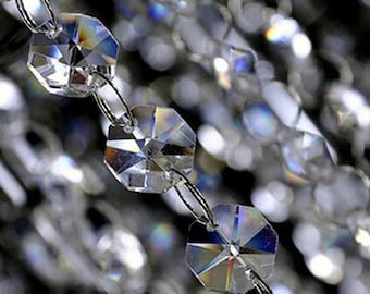 4 Pack of 19&quot; Acrylic Bead for Centerpiece Charms Crystal Garland Crystal Strands  Centerpiece Wedding Accents Wedding Garland Vase Charms