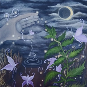 8x10&quot;-&quot;Will o&#39; the Wisp&quot;- Giclee Art Print, Faery, Faeries, Folklore, Magical Art