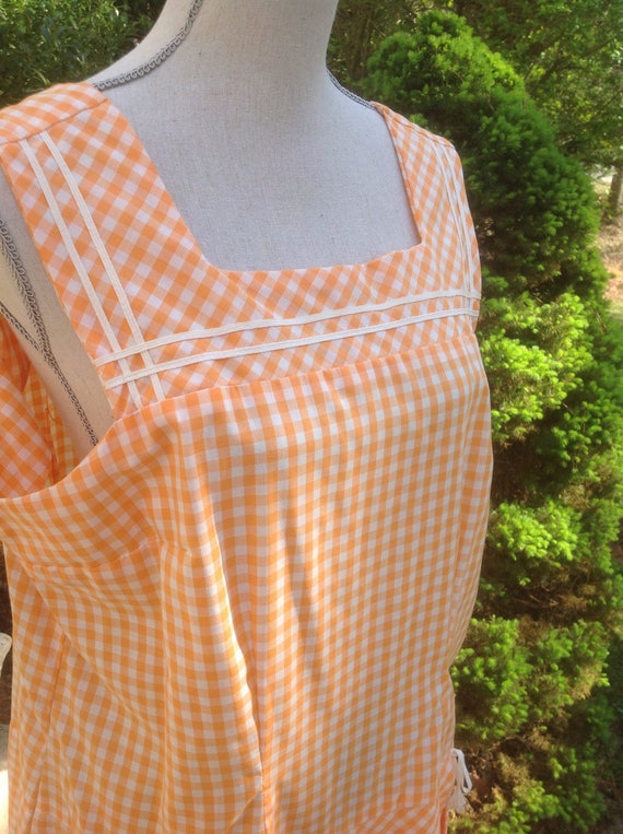Sailor Yellow Gingham Drop Waist Split Skort Panel