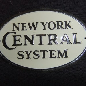 Vintage New York Central Vintage Railroad Emblem Sign New York Central 1950s Post Cereal Toy image 1