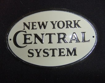 Vintage New York Central Vintage Railroad Emblem Sign New York Central 1950s Post Cereal Toy