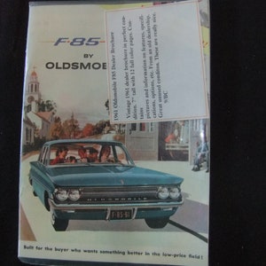 Vintage 1961 Oldsmobile F-85 New Car Dealer Sales Brochure image 1