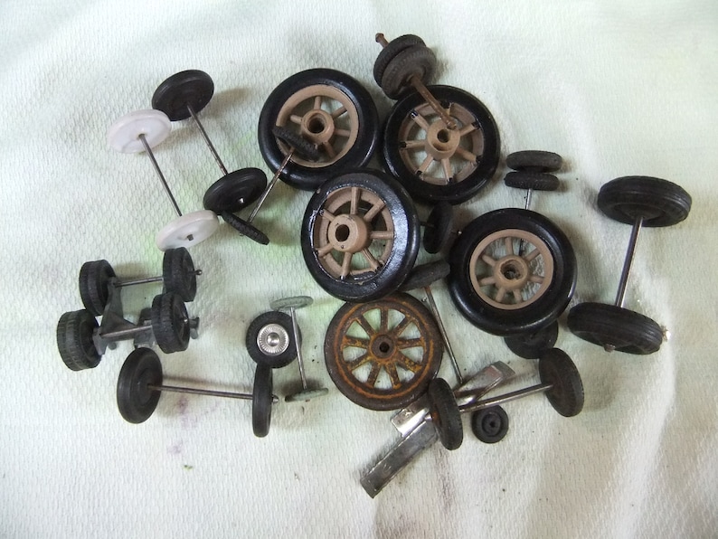 Vintage Toy Vehicle Parts Lot Tires Wheels Restoration Parts Etsy
