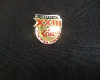 Vintage Super Bowl XXIII  Coca Cola - Coke - Diet Coke Pin