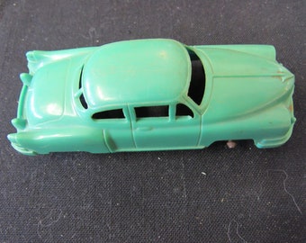 Vintage Hubley 1950 Kiddie Toy 2 Door Sedan - Green Plastic