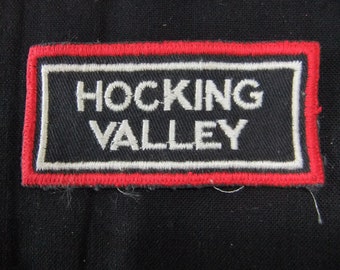 Railroad Patch Hocking Valley Railroad Emblem Patch Hocking Valley Vintage Train Patch