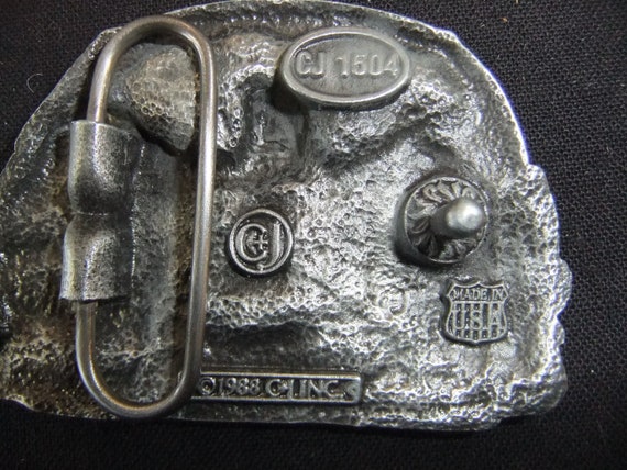 Railroad Belt Buckle The Union Pacific Overland R… - image 2