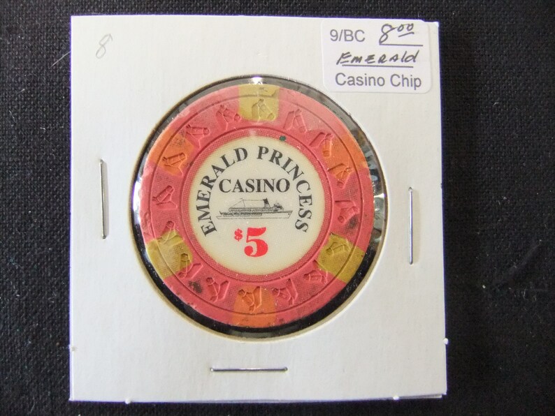 Emerald Princess Casino ~ Casino Chips ~ set of 3 Emerald Princess Casino ~ Casino Chips ~ set of 3