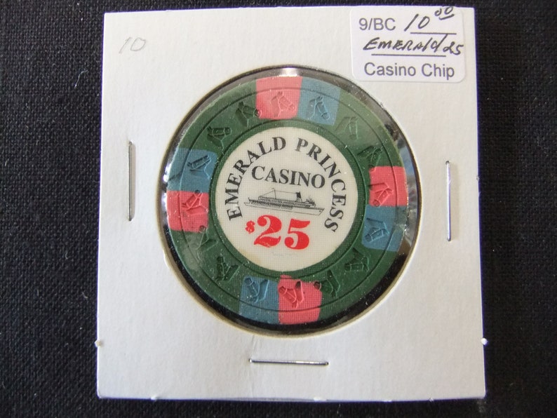 Emerald Princess Casino ~ Casino Chips ~ set of 3 Emerald Princess Casino ~ Casino Chips ~ set of 3