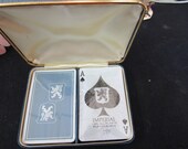 Vintage 60 39 s Imperial Double Deck Playing Cards - Seales - in Hard Storage Case - Made in Japnan