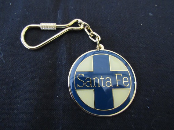 Santa Fe Railroad Keyring Emblem Santa Fe Railroad - image 1