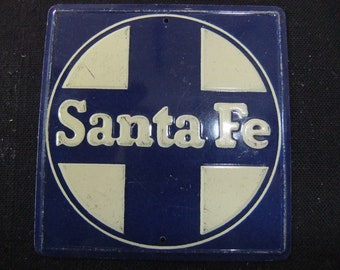 Santa Fe Railroad Vintage Railroad Emblem Sign Seaboard Railroad - Santa Fe 1950s Post Cereal Toy