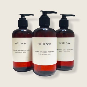 Organic Hand and Body Wash, 500ml, Natural Castile, Olive Oil Soap infused with Essential Oils and Kelp Extract