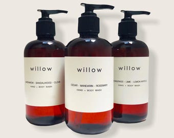 Gel douche pour les mains et le corps de Castille biologique, extrait de varech, huiles essentielles