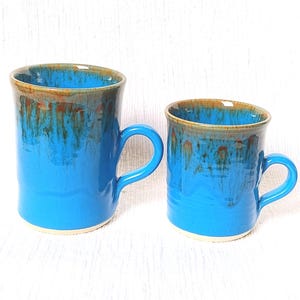 Hand Thrown Ceramic Very Large Pint Mug in Turquoise Glaze