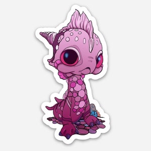 Water Dragon Sticker 3-pack