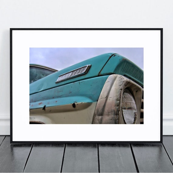 Ford Light Blue Vintage Pickup Truck Photography Cheney Etsy
