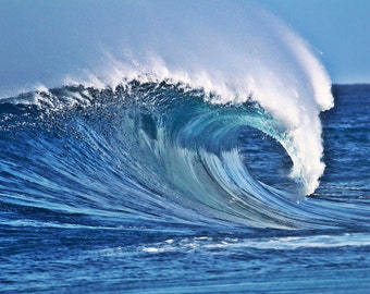 Ocean Photography - Wave Photos,  Surf Photo Print Hawaii Surfing Home Decor for the Beach House